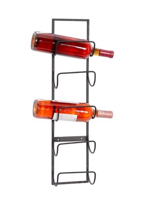 Industrial Metal Wall Wine Rack