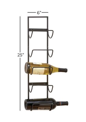 Industrial Metal Wall Wine Rack