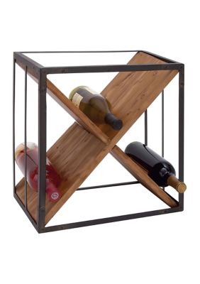 Contemporary Wood Wine Rack