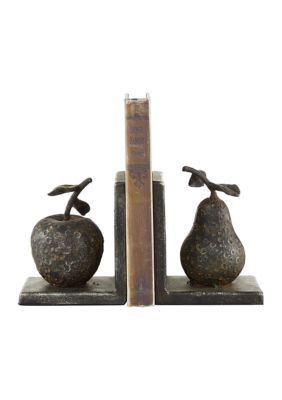 Rustic Metal Bookends - Set of 2