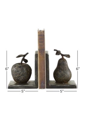 Rustic Metal Bookends - Set of 2