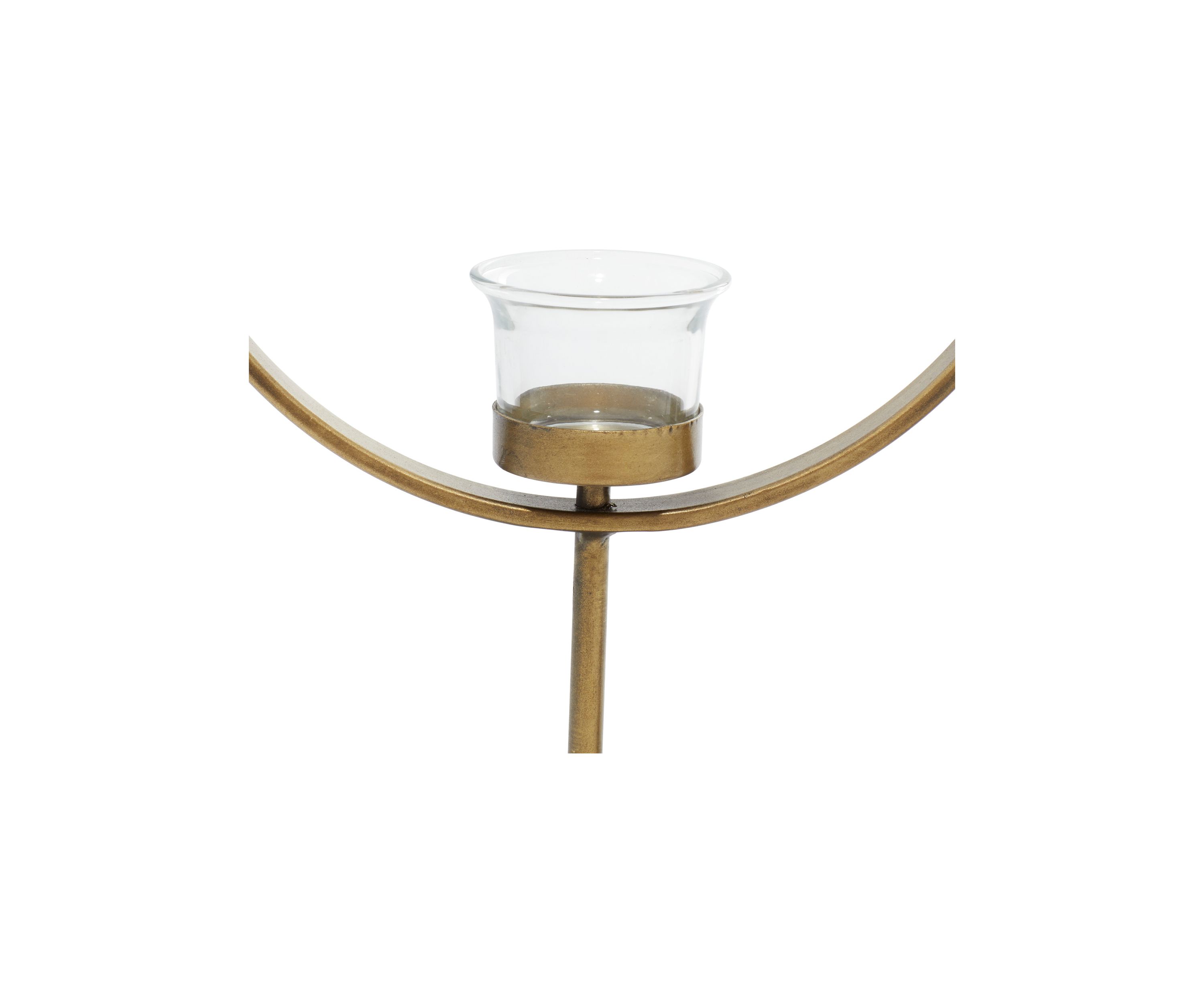Contemporary Metal Candle Holder - Set of 2