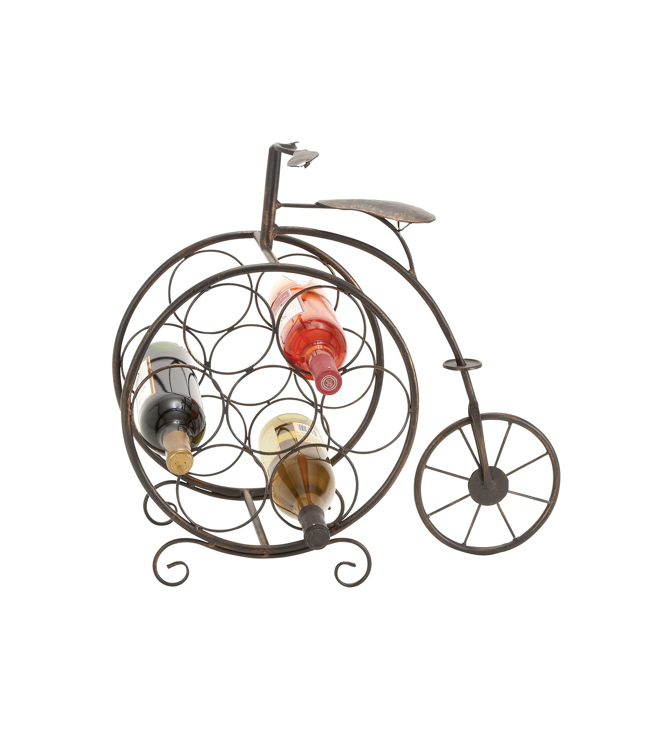 Rustic Metal Wine Rack