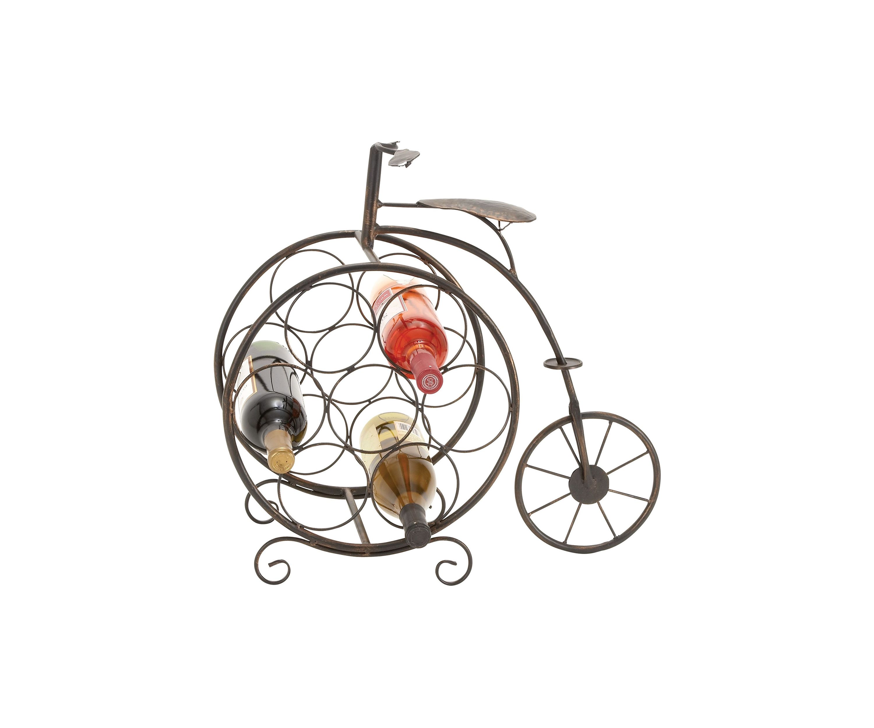 Rustic Metal Wine Rack