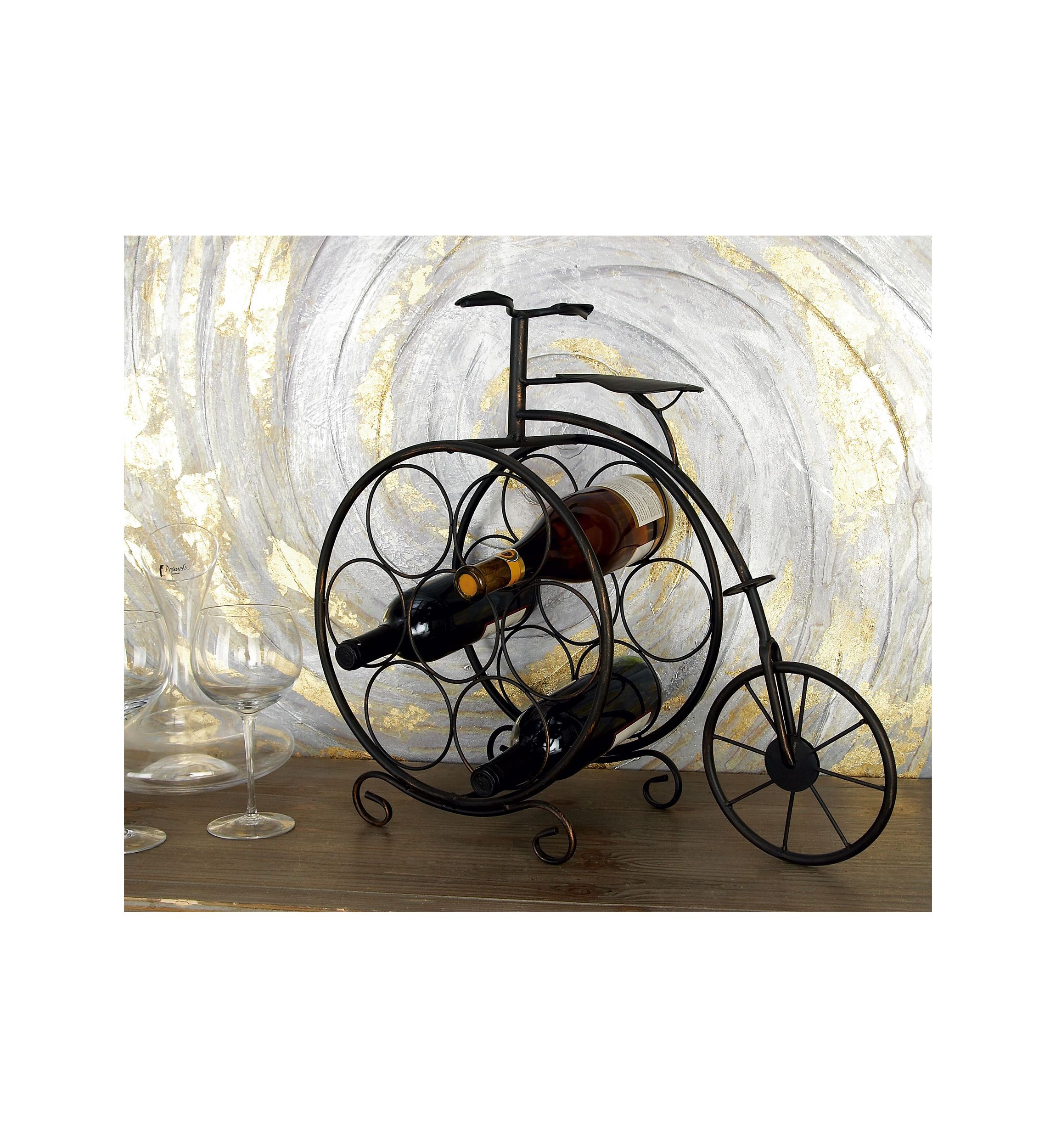 Rustic Metal Wine Rack