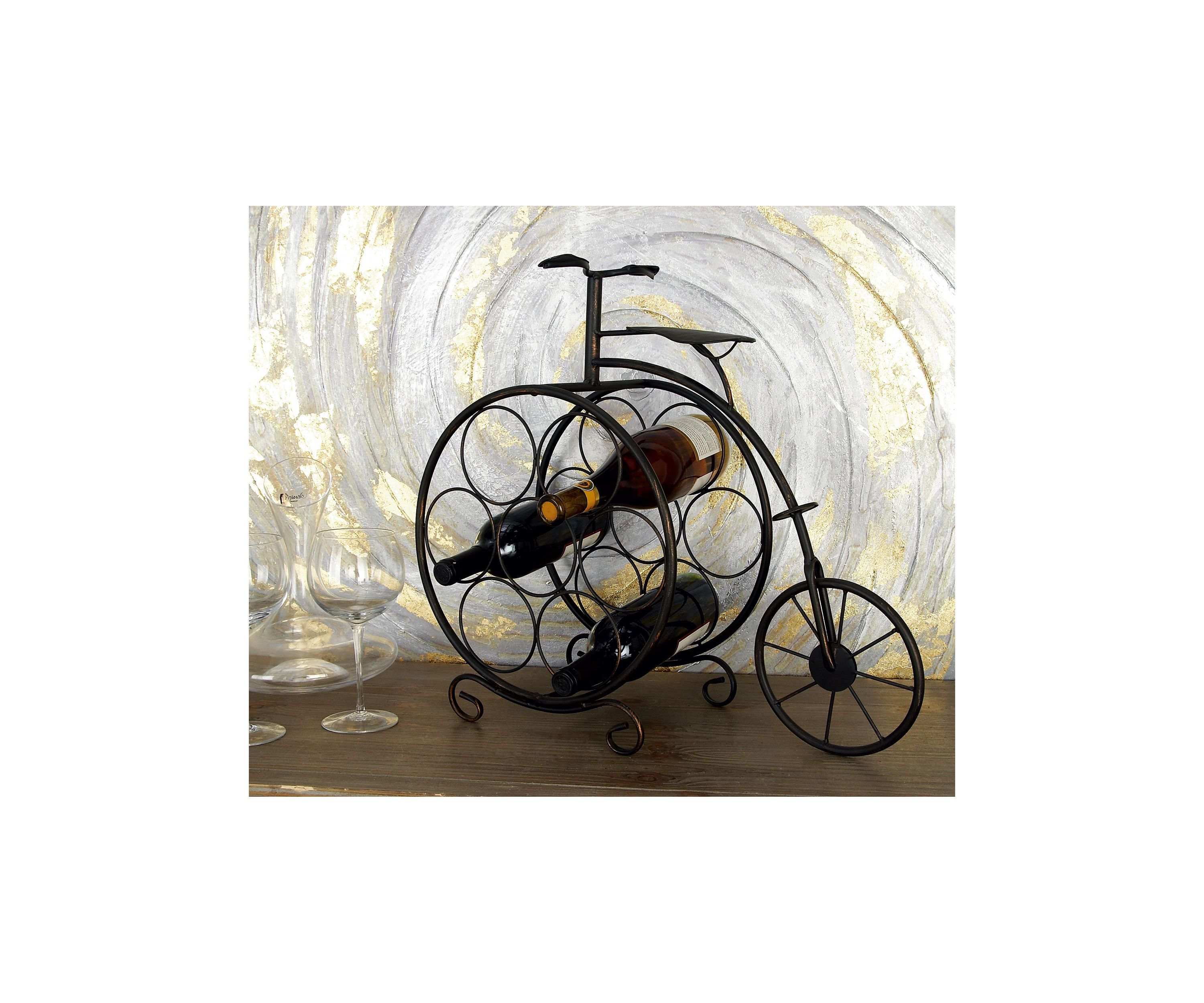 Rustic Metal Wine Rack