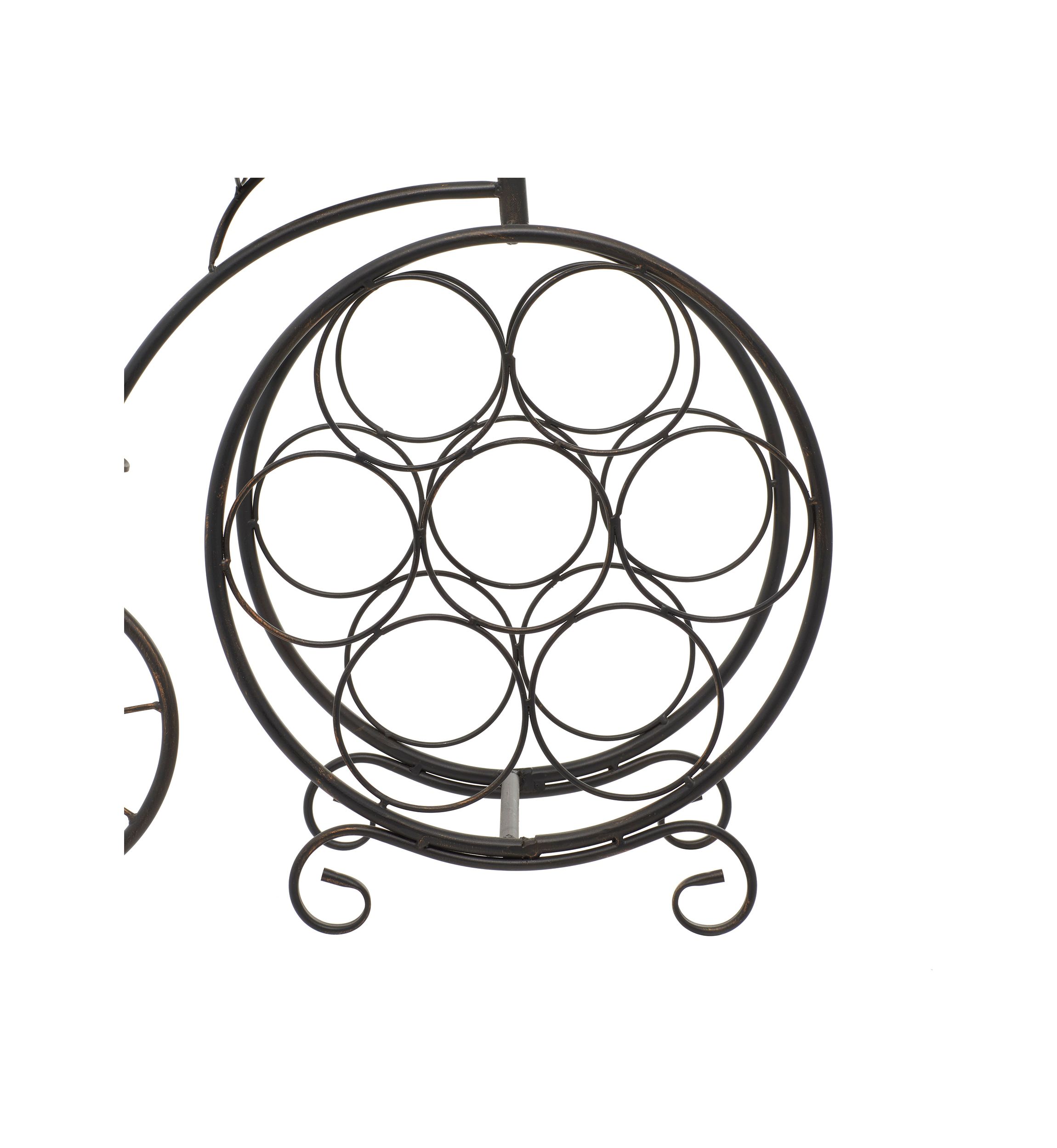 Rustic Metal Wine Rack