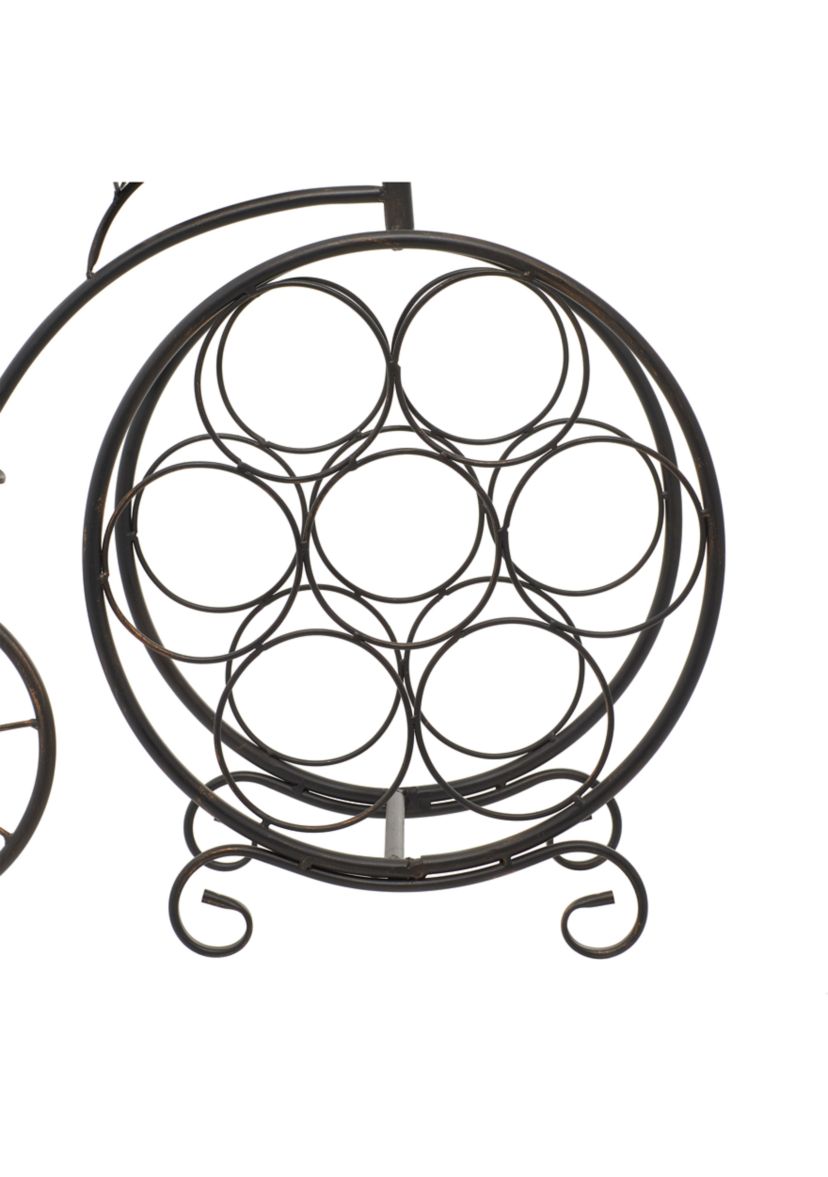 Rustic Metal Wine Rack