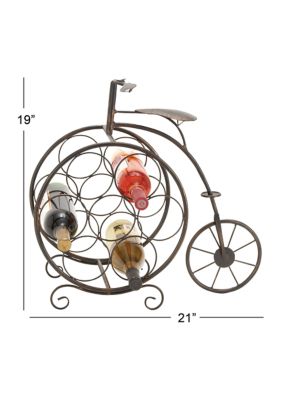 Rustic Metal Wine Rack