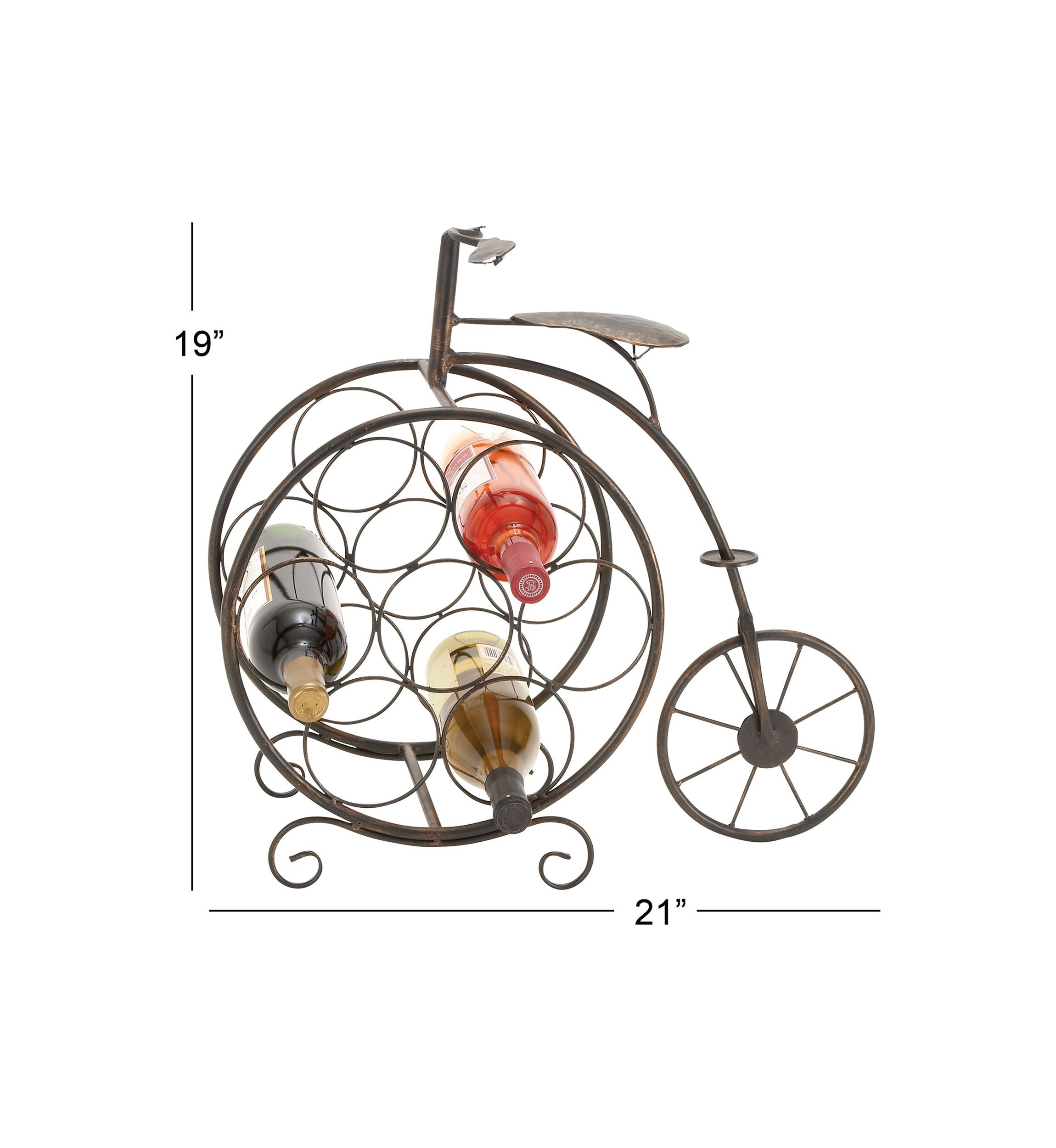 Rustic Metal Wine Rack
