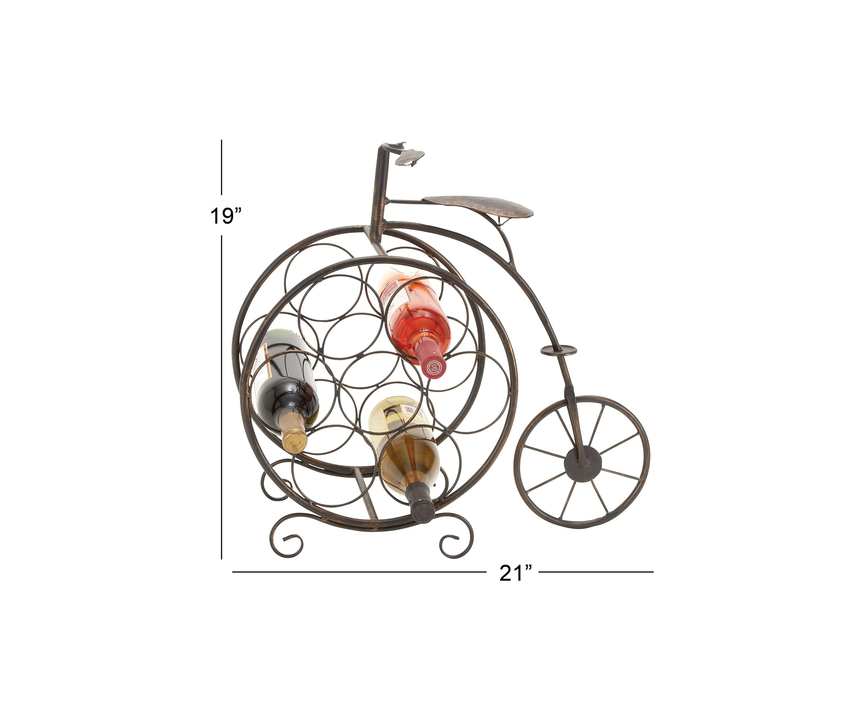 Rustic Metal Wine Rack