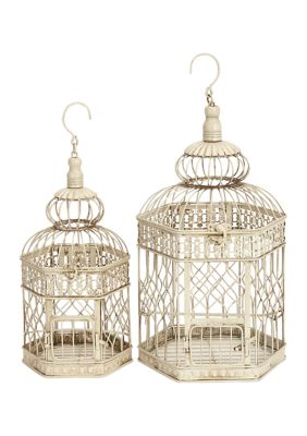 Vintage Metal Birdcage - Set of 2