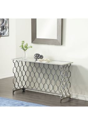 Contemporary Metal Console Table