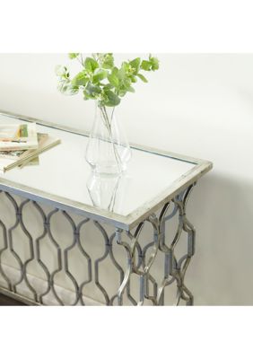 Contemporary Metal Console Table