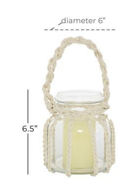 Coastal Glass Candle Lantern