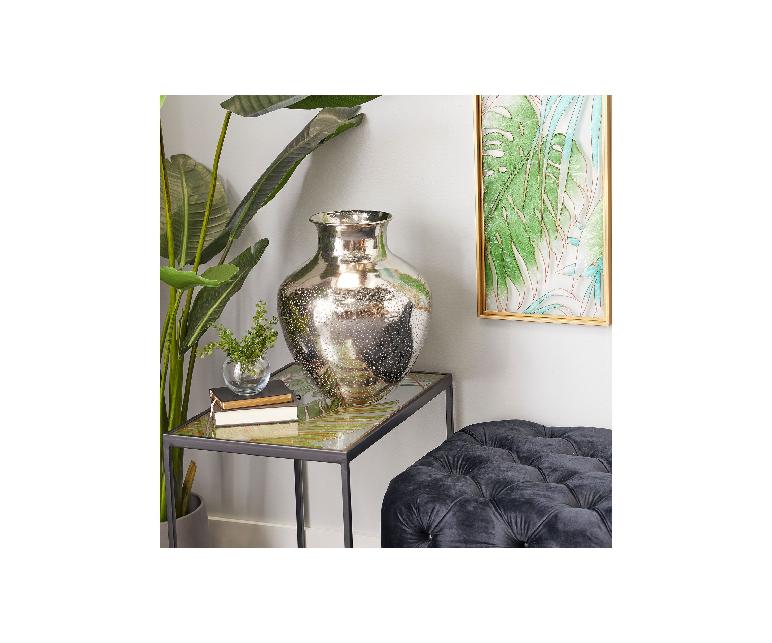Contemporary Aluminum Metal Vase