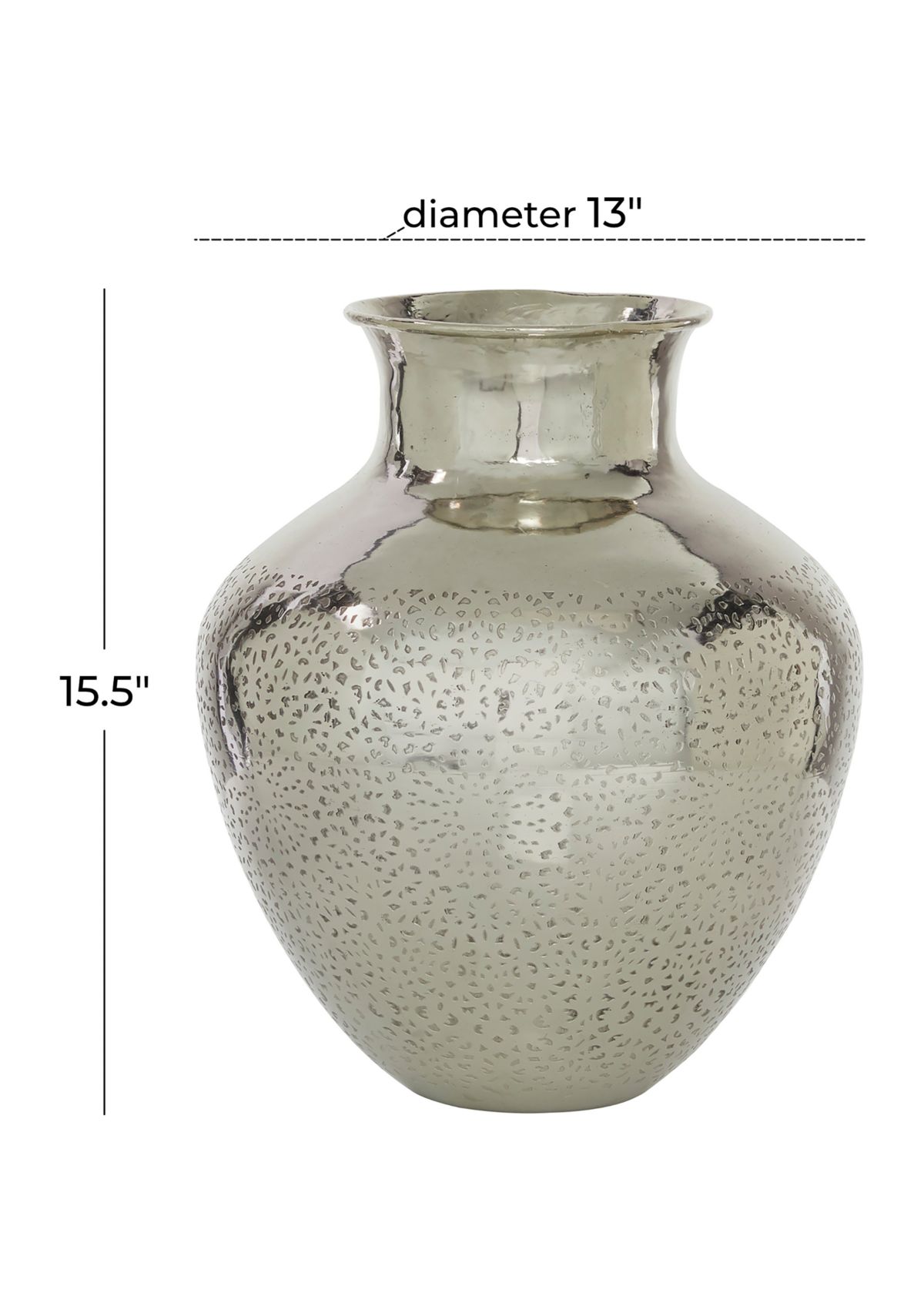 Contemporary Aluminum Metal Vase