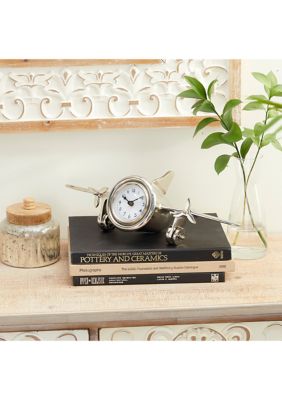 Contemporary Aluminum Metal Clock