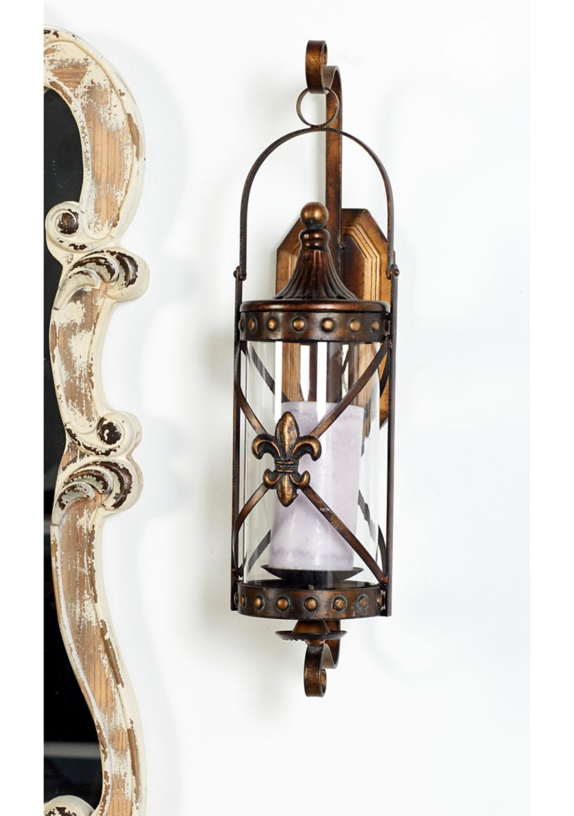 Traditional Glass Wall Sconce