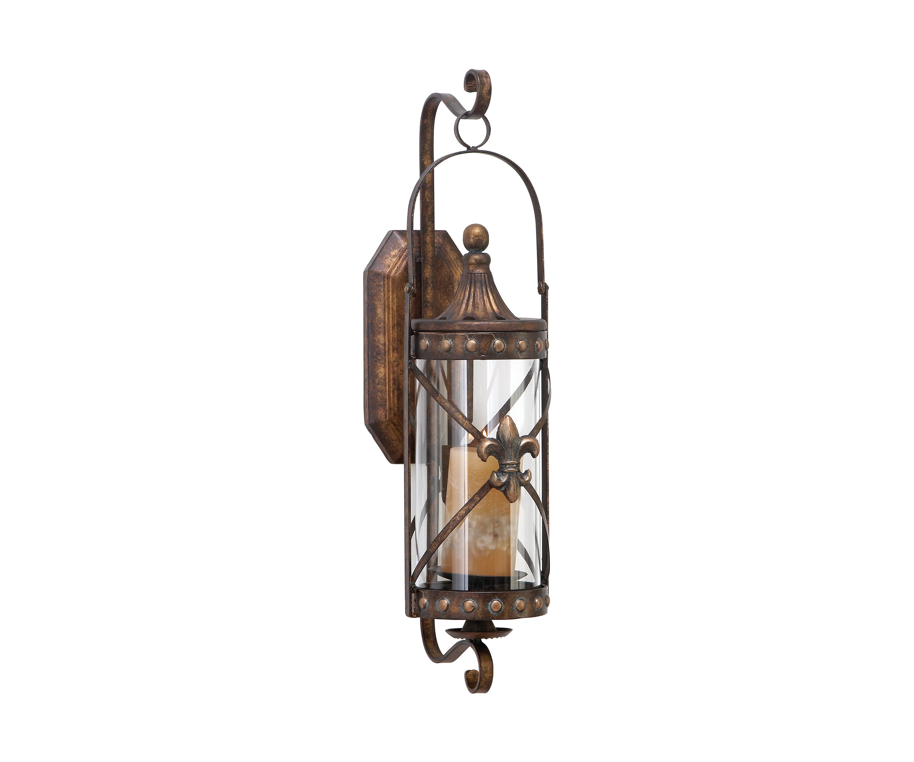 Traditional Glass Wall Sconce