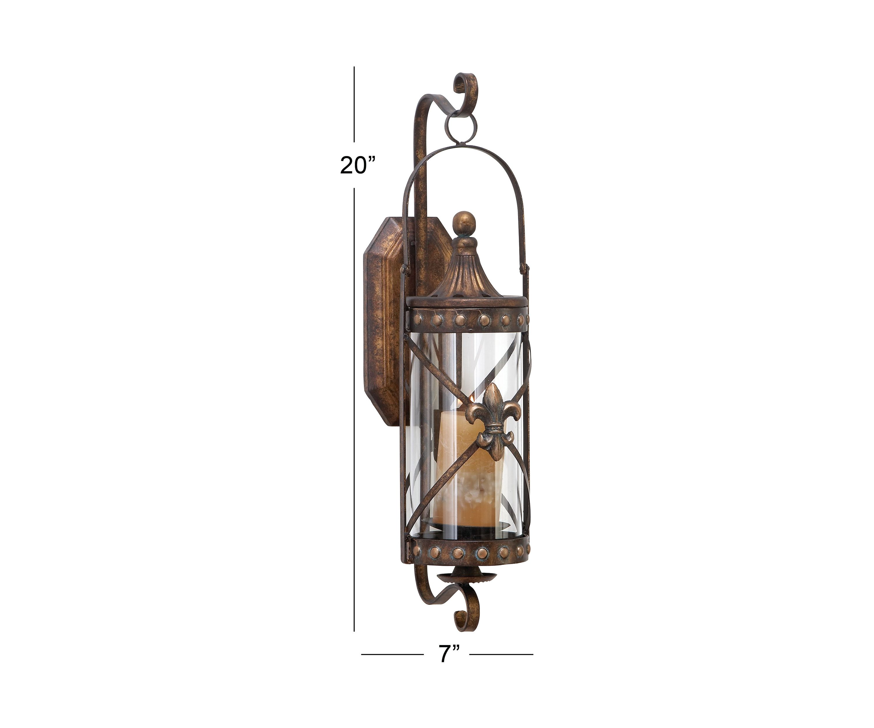 Traditional Glass Wall Sconce