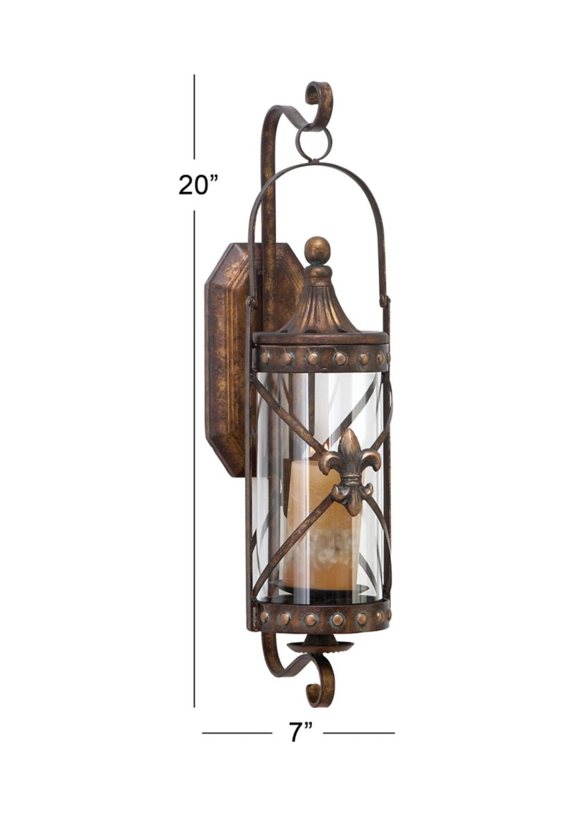 Traditional Glass Wall Sconce