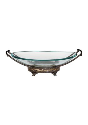 Traditional Tempered Glass Serving Bowl