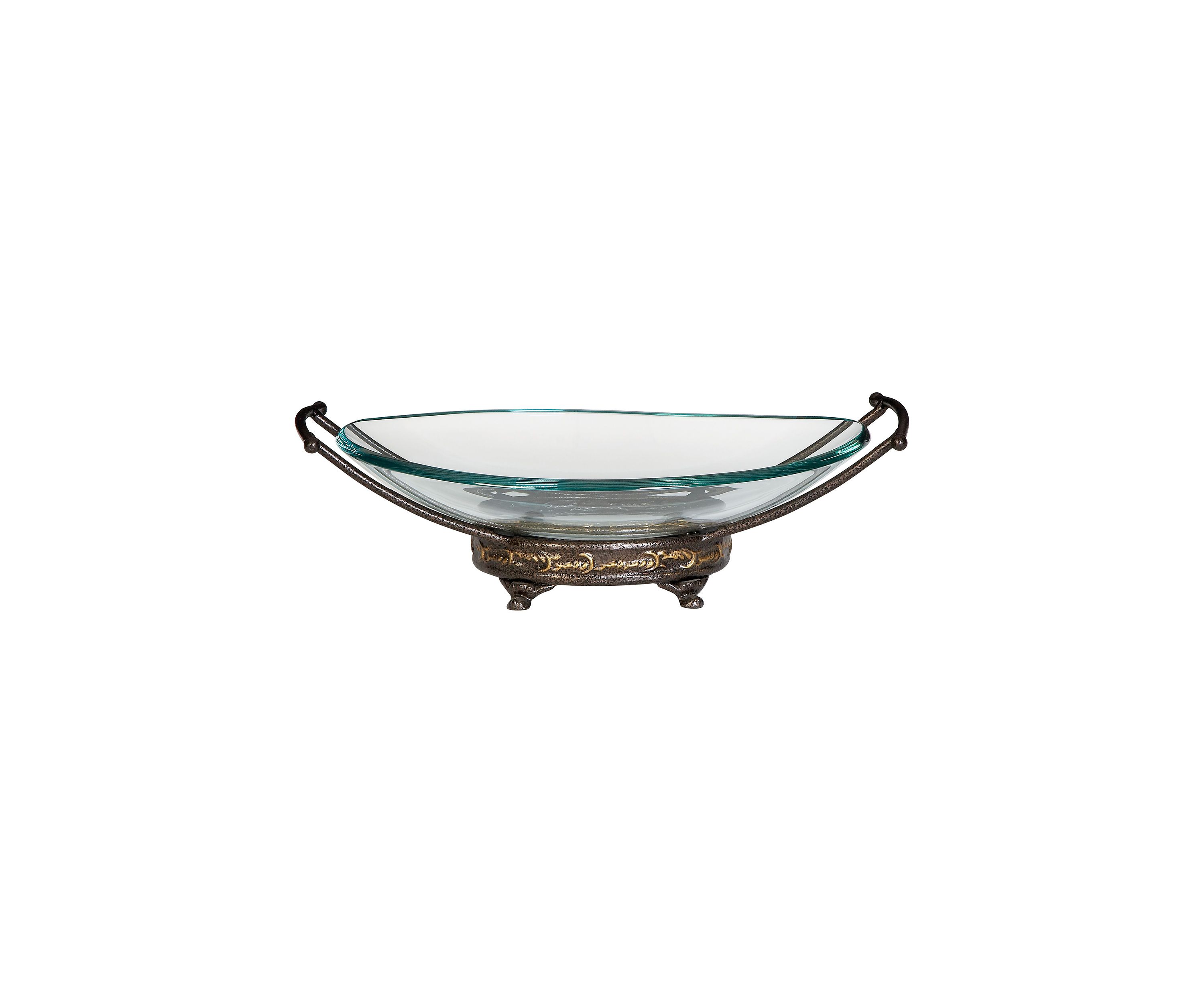 Traditional Tempered Glass Serving Bowl