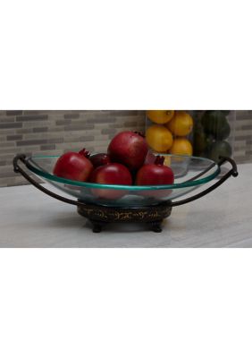 Traditional Tempered Glass Serving Bowl