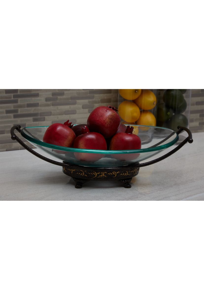 Traditional Tempered Glass Serving Bowl