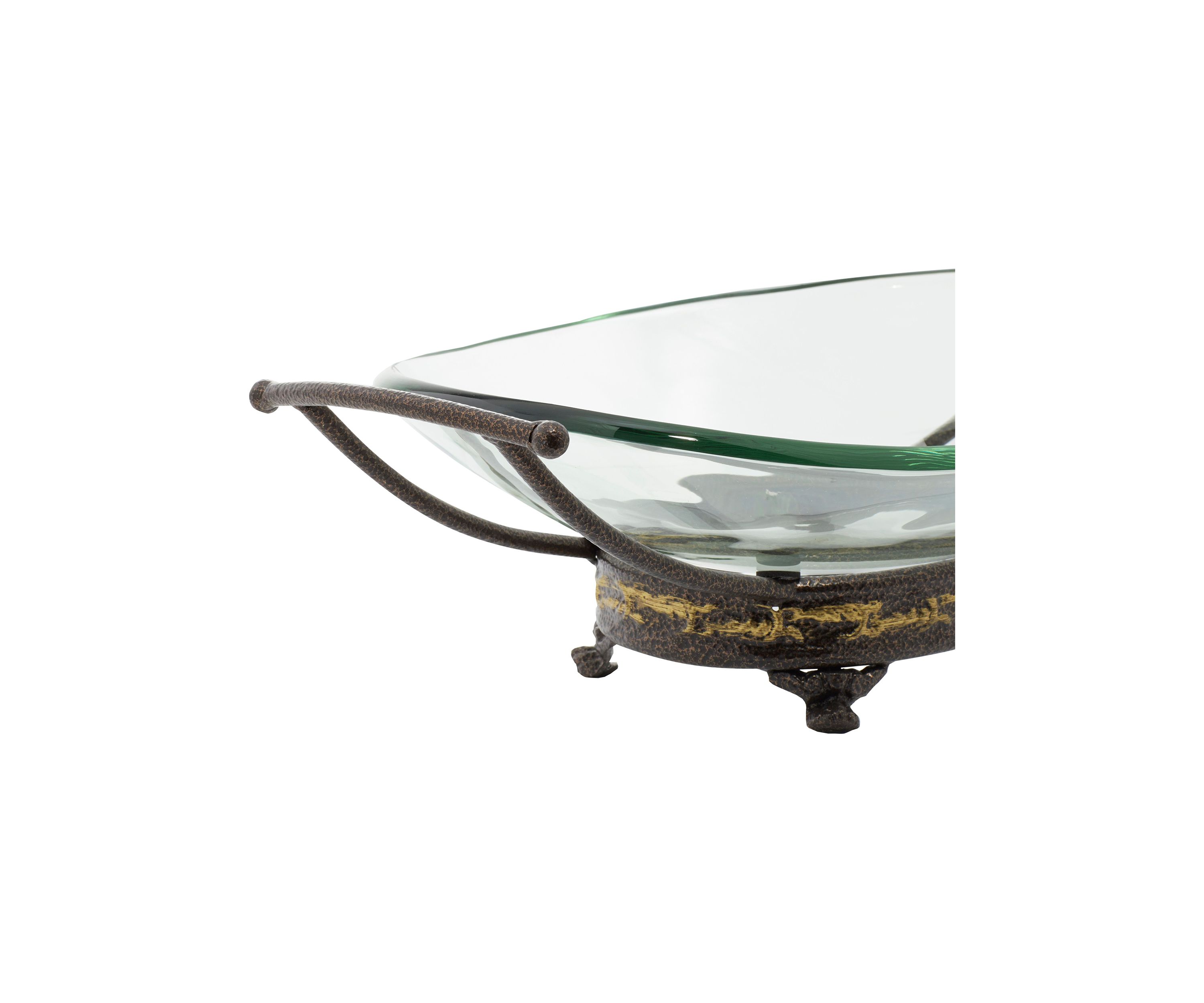 Traditional Tempered Glass Serving Bowl