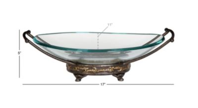 Traditional Tempered Glass Serving Bowl