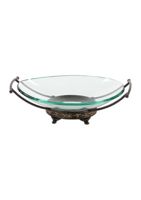 Traditional Tempered Glass Serving Bowl