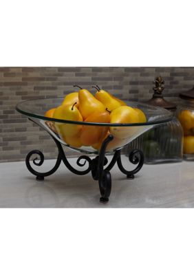 Traditional Tempered Glass Serving Bowl