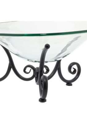 Traditional Tempered Glass Serving Bowl