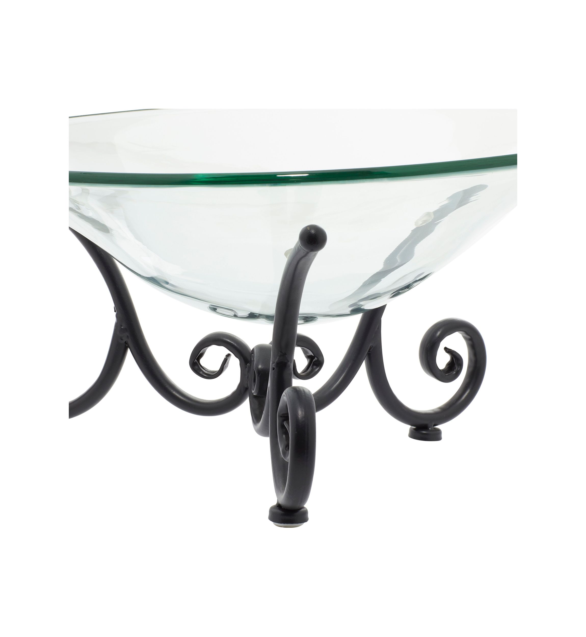 Traditional Tempered Glass Serving Bowl