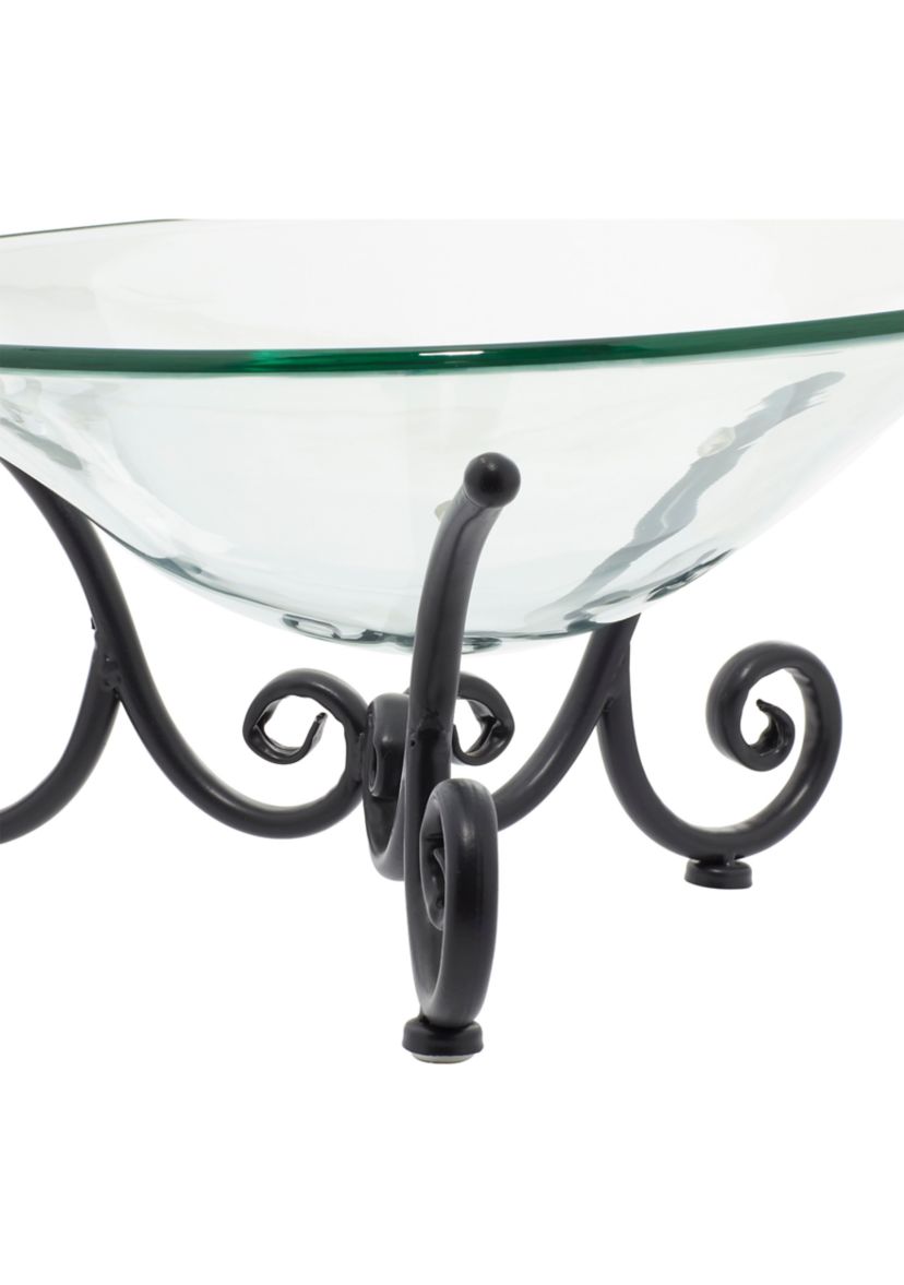 Traditional Tempered Glass Serving Bowl
