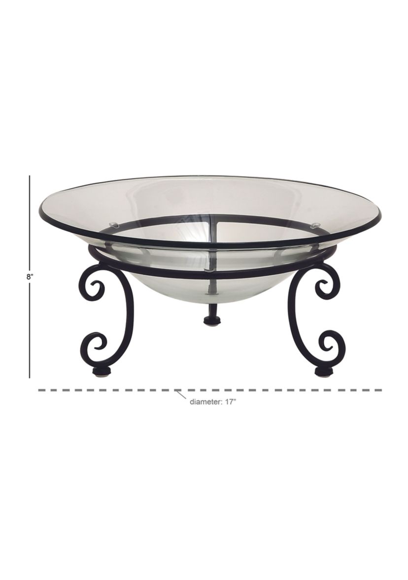 Traditional Tempered Glass Serving Bowl