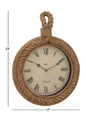 Coastal Jute Rope Wall Clock