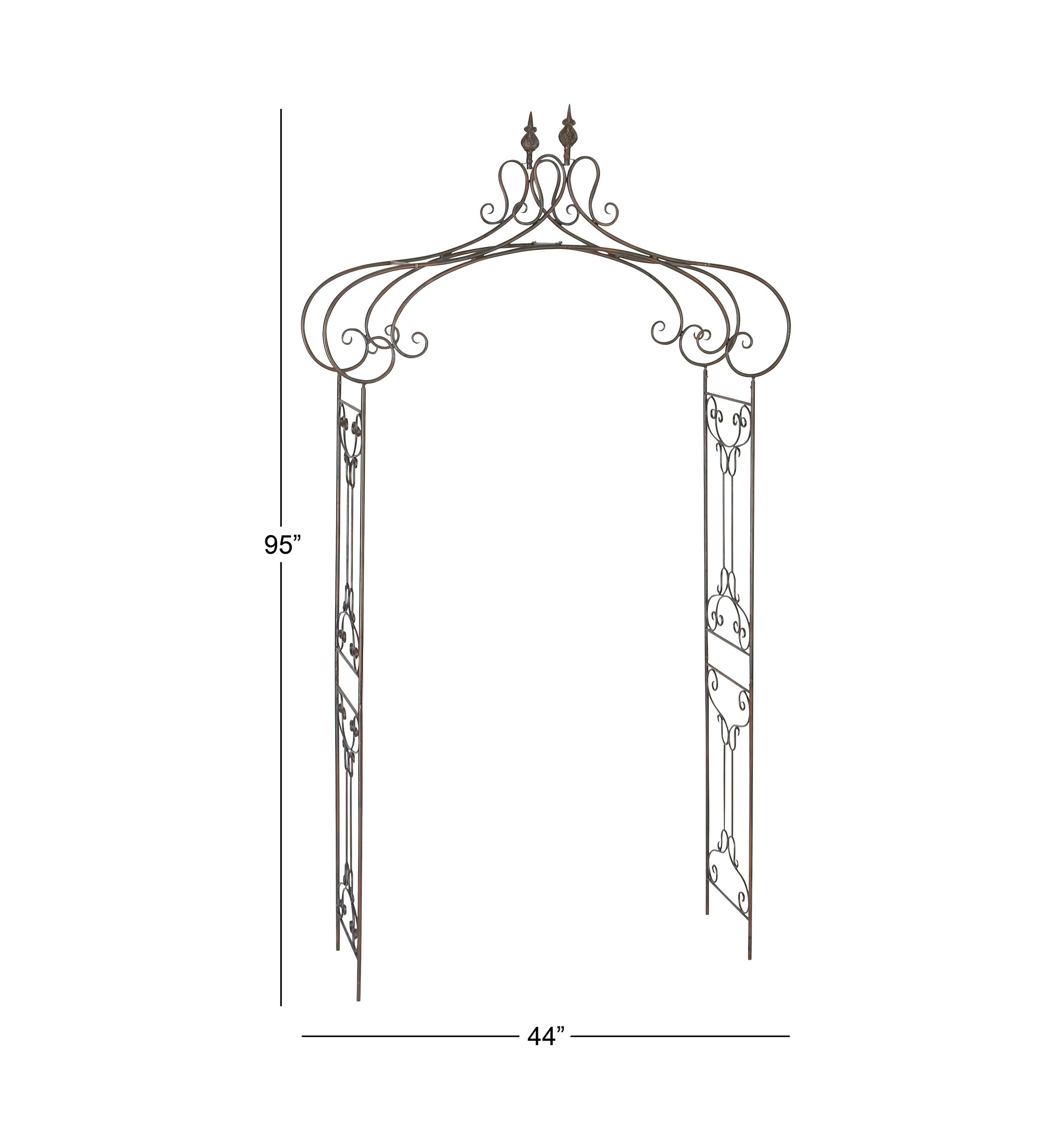Traditional Metal Garden Arbor