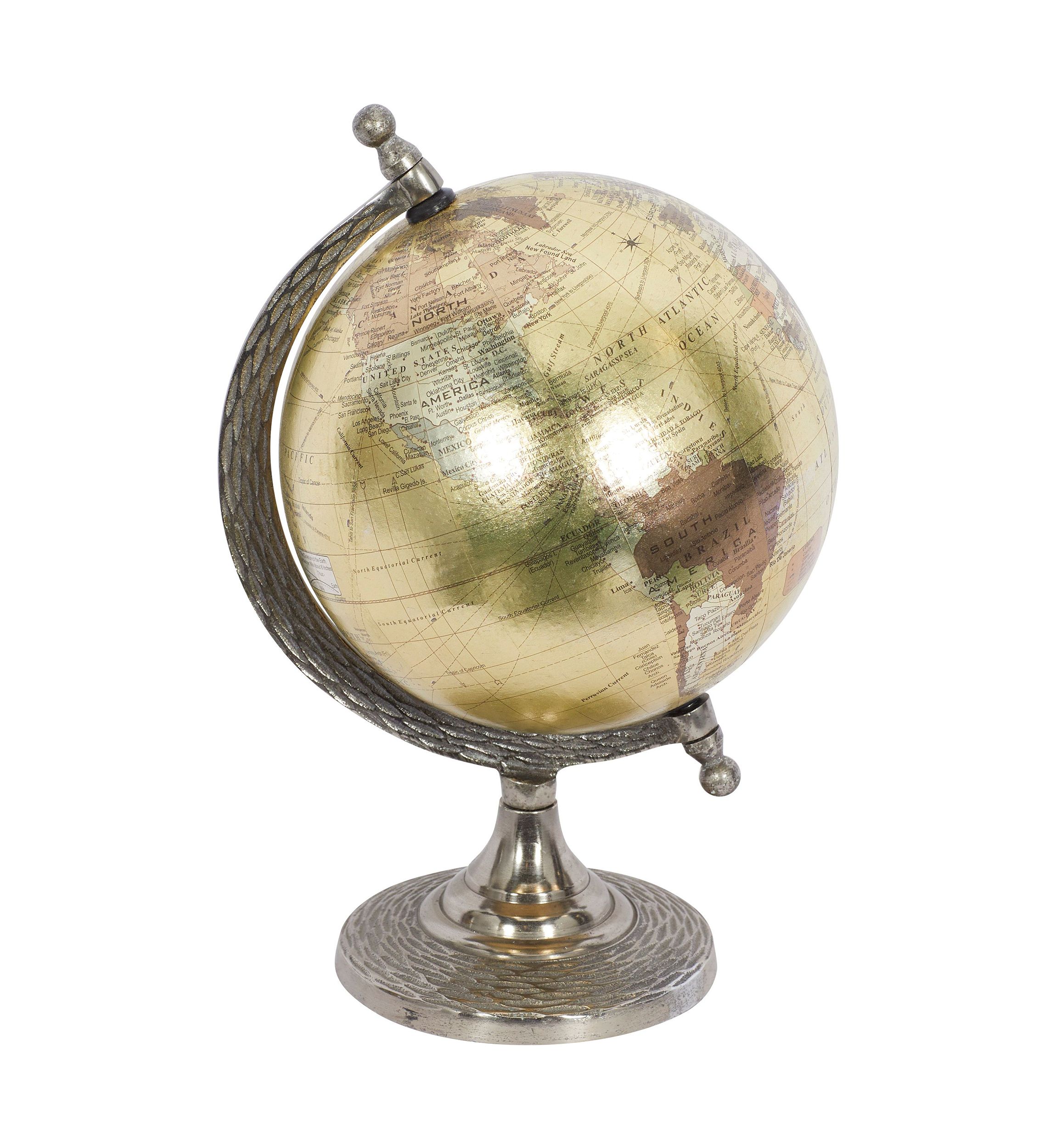 Traditional Aluminum Metal Globe
