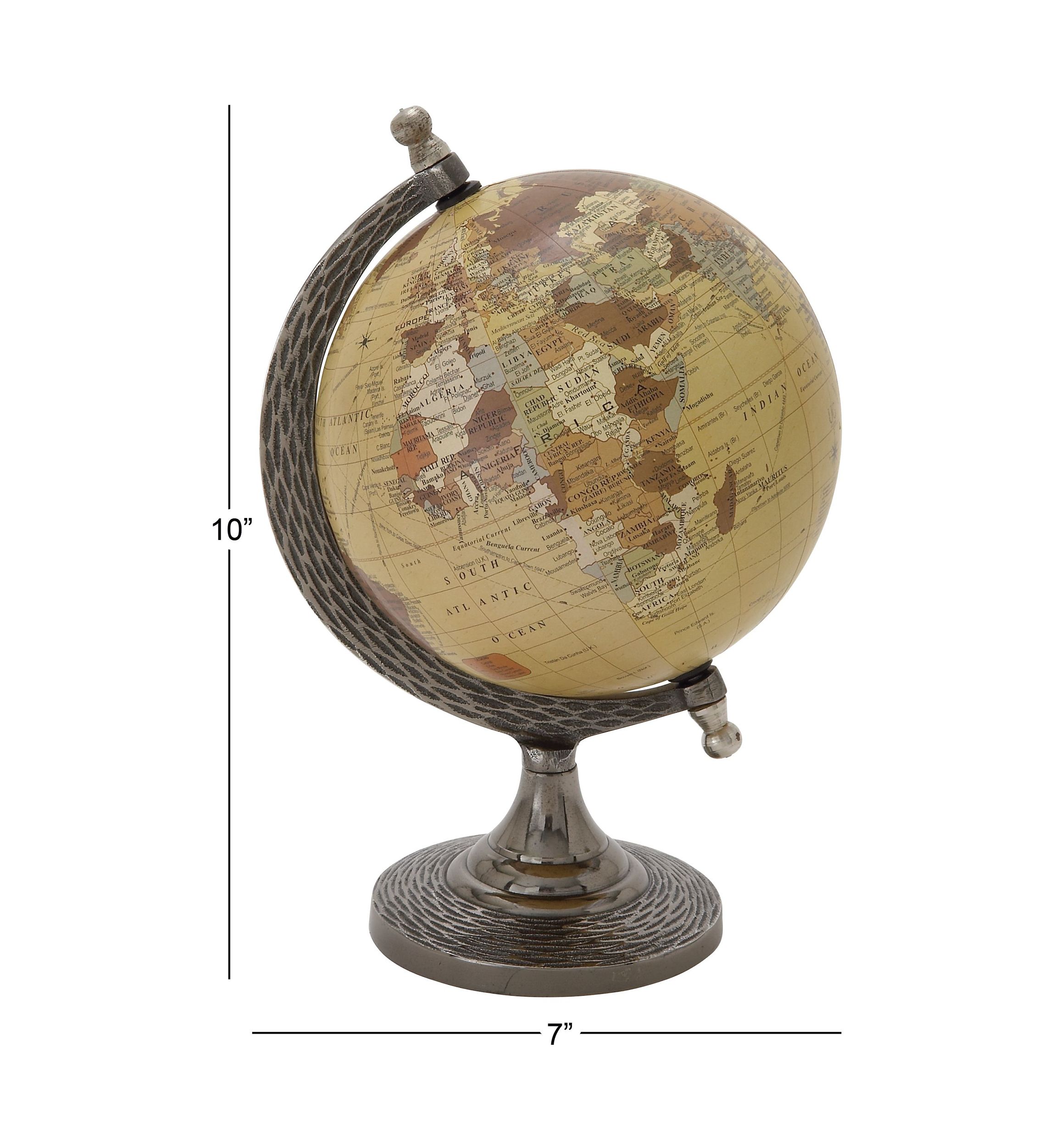 Traditional Aluminum Metal Globe