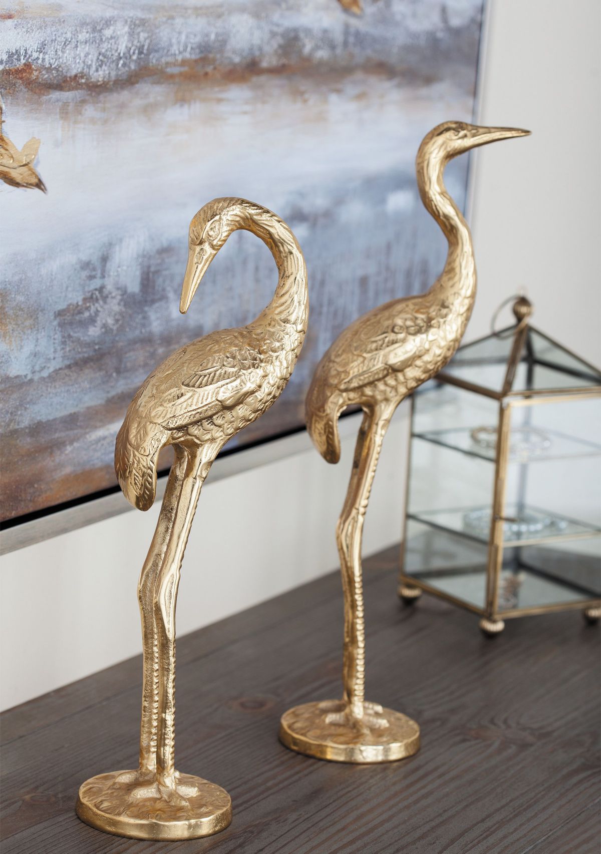 Coastal Aluminum Metal Sculpture - Set of 2