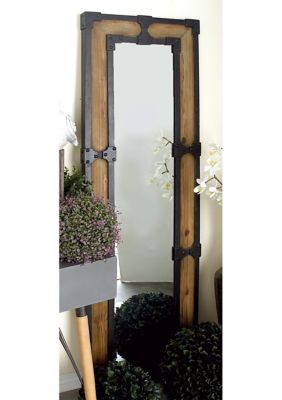 Rustic Wood Floor Mirror