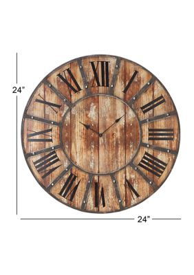 Farmhouse Wooden Wall Clock