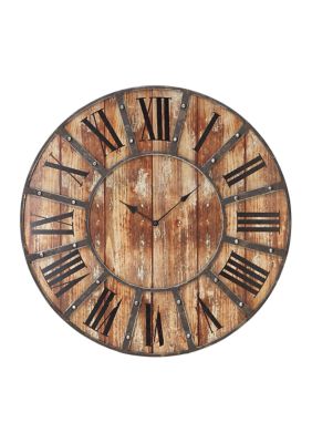 Farmhouse Wooden Wall Clock