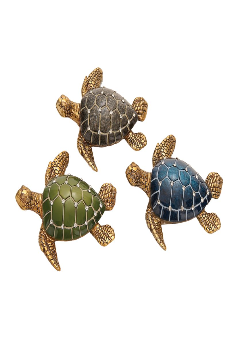 Coastal Polystone Sculpture - Set of 3