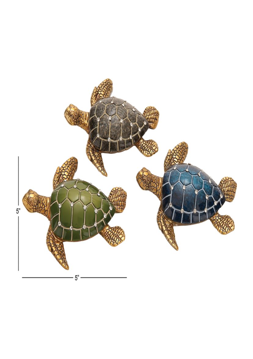 Coastal Polystone Sculpture - Set of 3