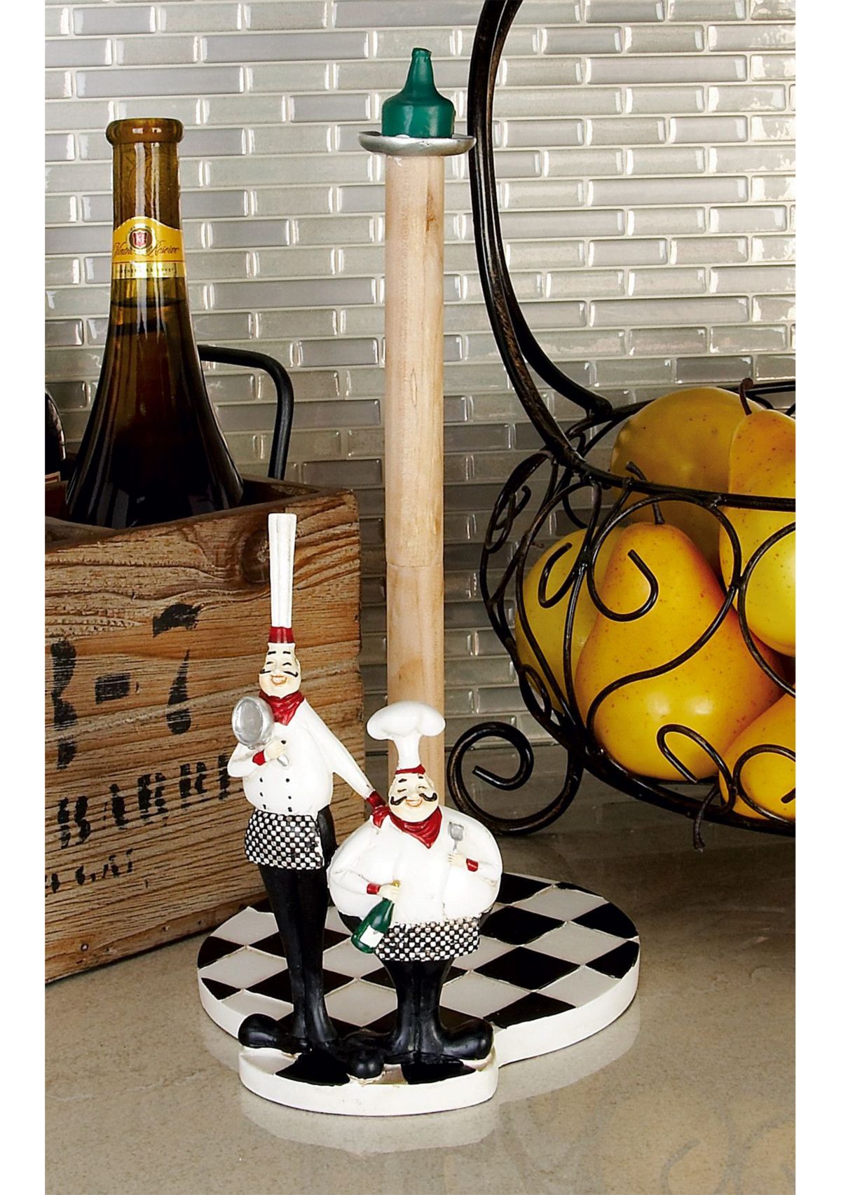 Traditional Polystone Paper Towel Holder