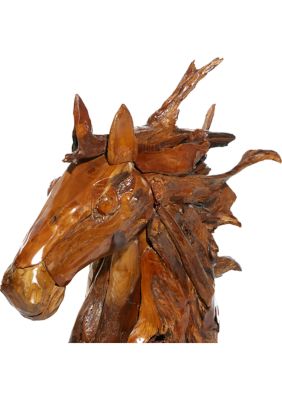 Bohemian Teak Wood Sculpture